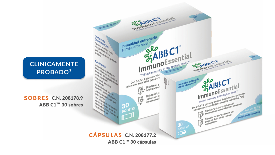 ABB C1 Complemento alimenticio para potenciar la inmunidad entrenada y mejorar el bienestar