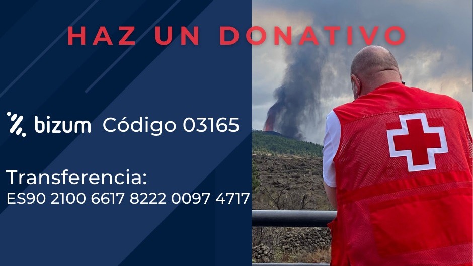 Diater Laboratorios dona 5.000€ a Cruz Roja Española para ayudar a las personas afectadas por la erupción del volcán de La Palma